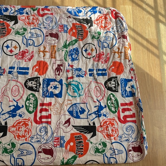 Vintage 1970s Old School NFL Football Sleeping Bag Great Vintage Logos - Picture 4 of 9